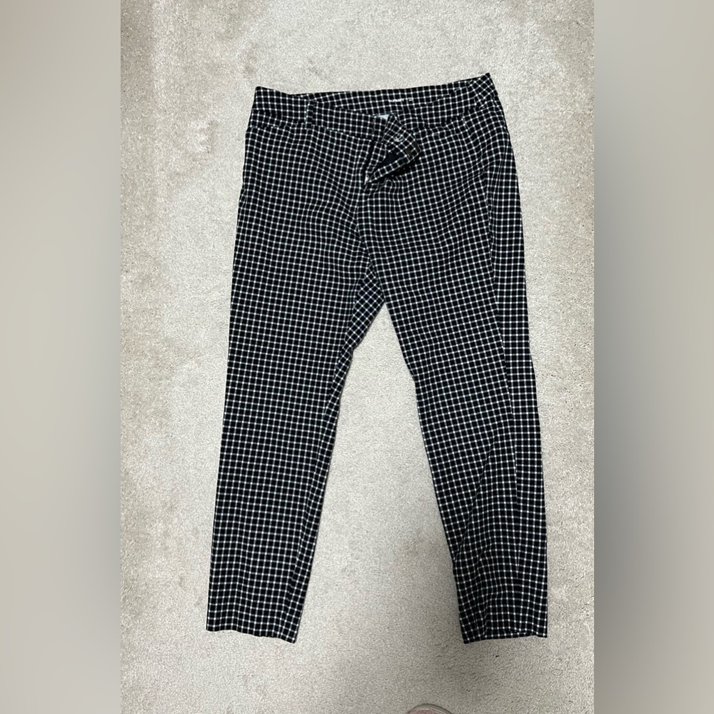 Old Navy  Black and White Checkered Chinos